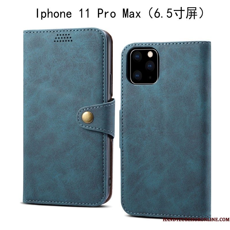Hoesje iPhone 11 Pro Max Bescherming Anti-falltelefoon, Hoes iPhone 11 Pro Max Folio