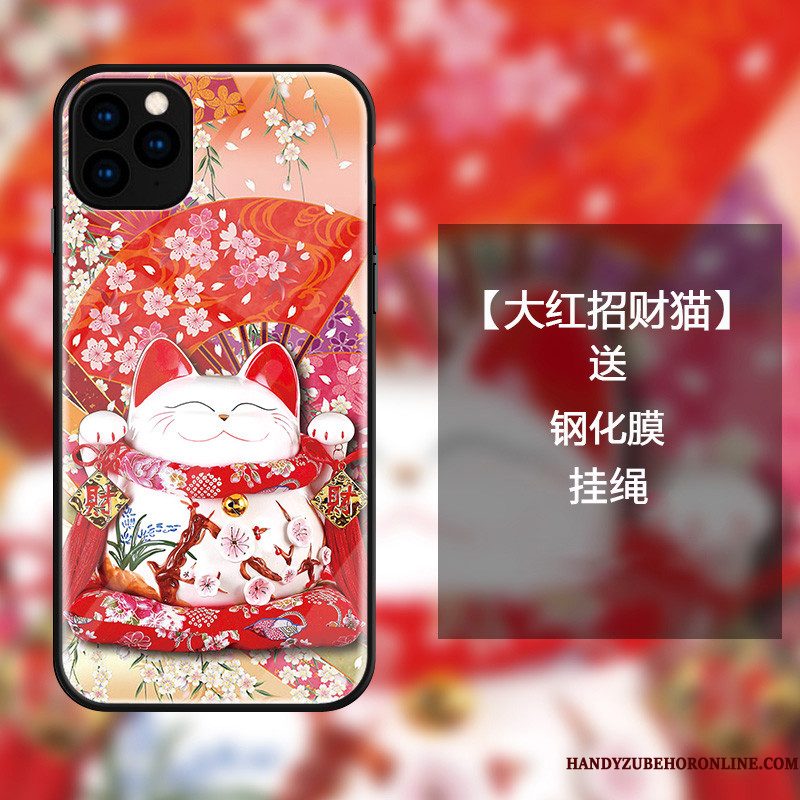 Hoesje iPhone 11 Pro Max Bescherming Rijkdom Anti-fall, Hoes iPhone 11 Pro Max Zakken Kattelefoon