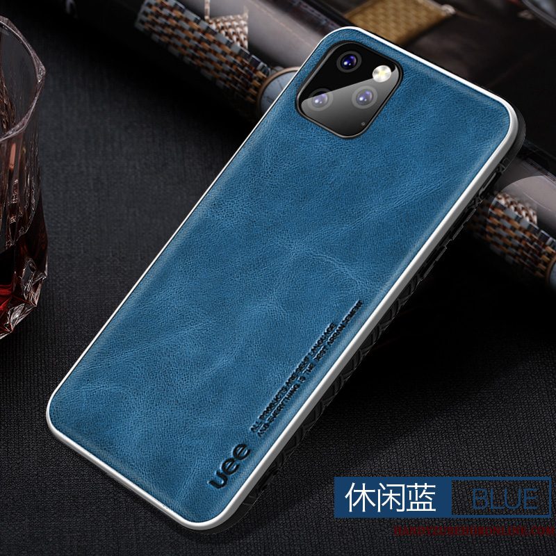 Hoesje iPhone 11 Pro Max Bescherming Telefoon Blauw, Hoes iPhone 11 Pro Max Zakken Anti-fall Nieuw