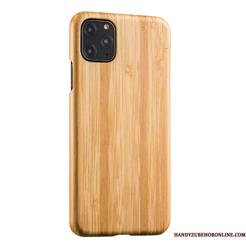 Hoesje iPhone 11 Pro Max Hout Nieuw Dun, Hoes iPhone 11 Pro Max Bescherming Bamboetelefoon