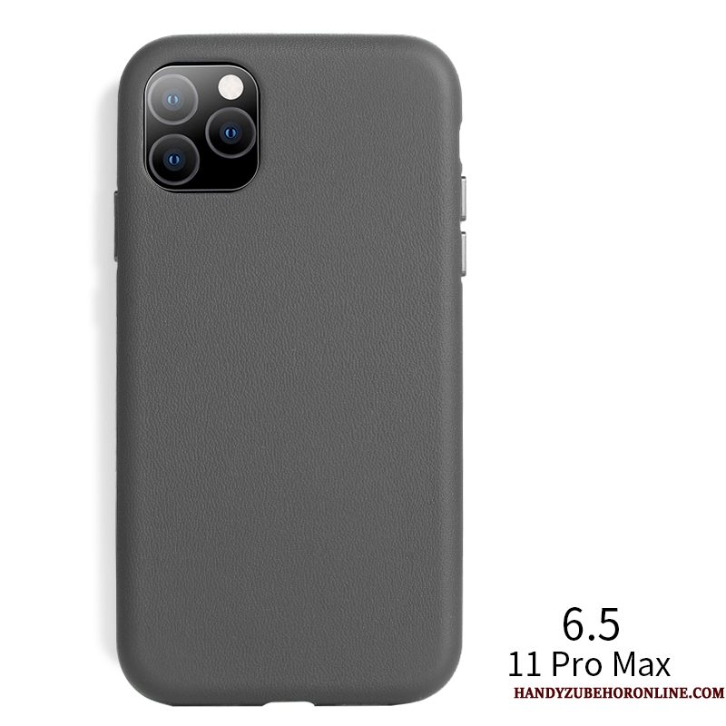 Hoesje iPhone 11 Pro Max Leer Persoonlijk Nieuw, Hoes iPhone 11 Pro Max Zakken Trendy Merk Purper