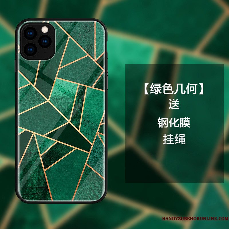 Hoesje iPhone 11 Pro Max Mode Patroon Lovers, Hoes iPhone 11 Pro Max Zakken Persoonlijk Groen