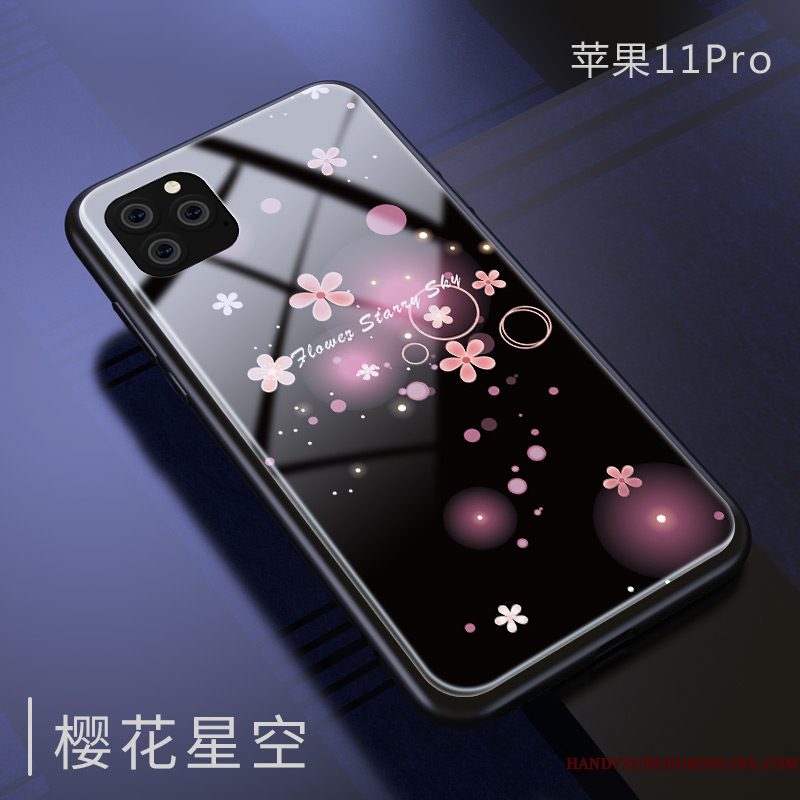 Hoesje iPhone 11 Pro Max Siliconen Nieuw Spiegel, Hoes iPhone 11 Pro Max Zakken Telefoon Glas