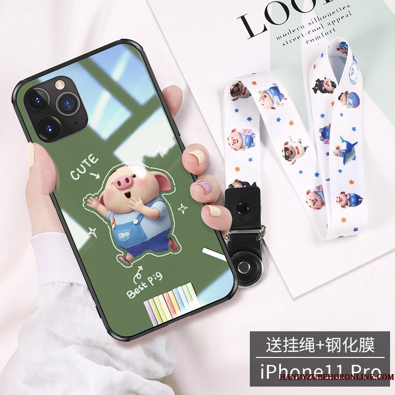 Hoesje iPhone 11 Pro Max Spotprent Mini Glas, Hoes iPhone 11 Pro Max Groentelefoon