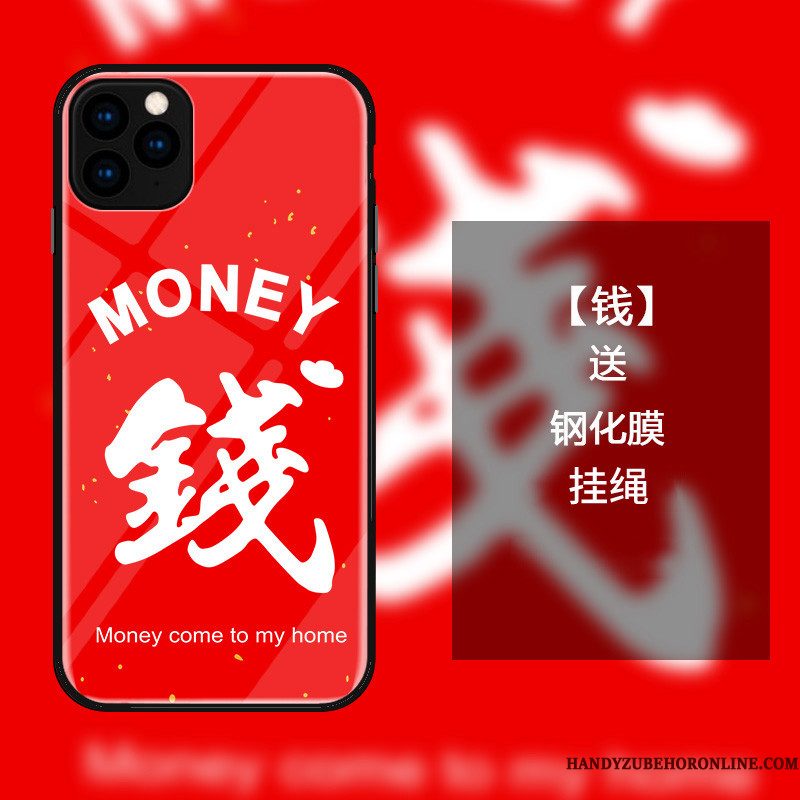 Hoesje iPhone 11 Pro Max Zakken Anti-fall Rood, Hoes iPhone 11 Pro Max Bescherming Telefoon Glas