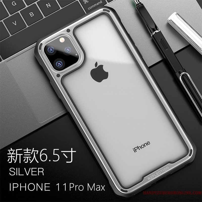 Hoesje iPhone 11 Pro Max Zakken Groen Ster, Hoes iPhone 11 Pro Max Bescherming Trendy Merk Wit