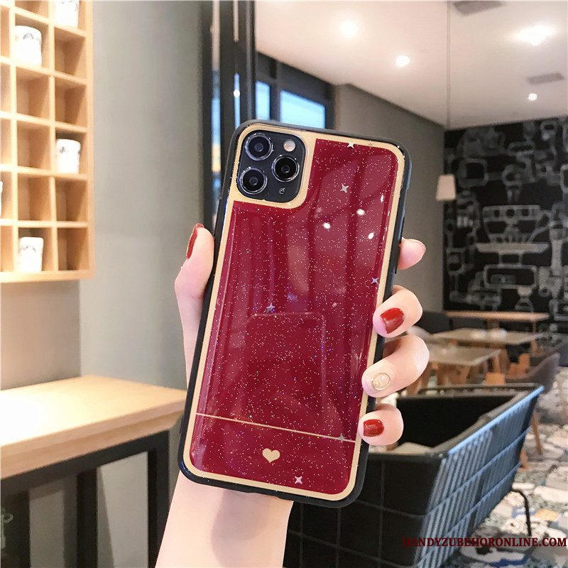 Hoesje iPhone 11 Pro Max Zakken Liefde Groen, Hoes iPhone 11 Pro Max Luxe Rood Anti-fall