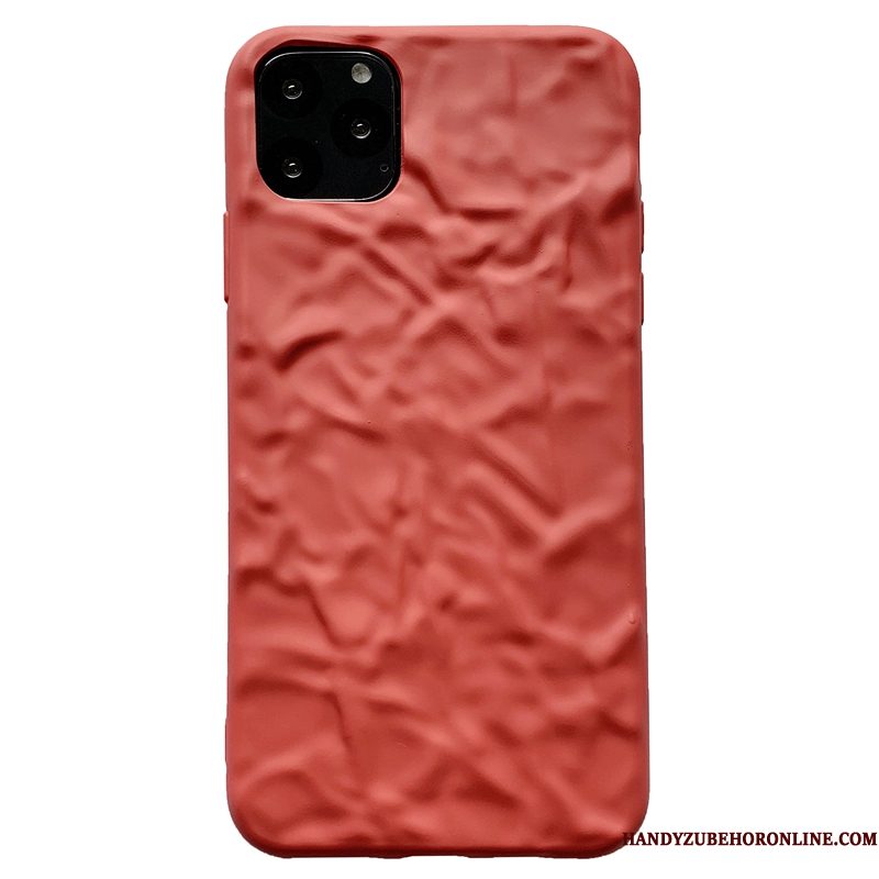 Hoesje iPhone 11 Pro Max Zakken Schrobben Net Red, Hoes iPhone 11 Pro Max Bescherming Anti-fall Plooien