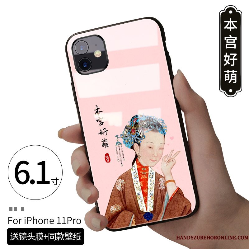 Hoesje iPhone 11 Pro Scheppend Persoonlijk Net Red, Hoes iPhone 11 Pro Lovers Chinese Stijl