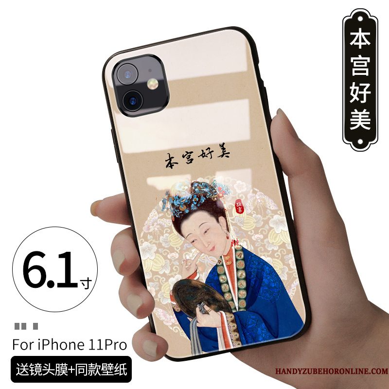 Hoesje iPhone 11 Pro Scheppend Persoonlijk Net Red, Hoes iPhone 11 Pro Lovers Chinese Stijl