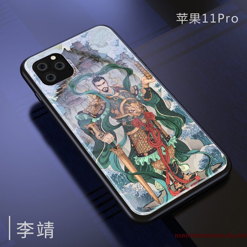 Hoesje iPhone 11 Pro Siliconen Nieuw Trendy Merk, Hoes iPhone 11 Pro Bescherming Chinese Stijl Kind