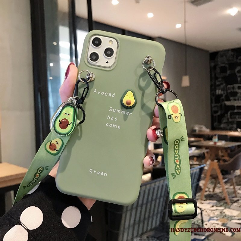 Hoesje iPhone 11 Pro Zakken Koe Anti-fall, Hoes iPhone 11 Pro Siliconen Hanger Trend