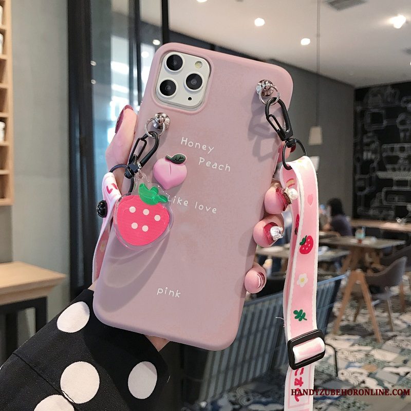 Hoesje iPhone 11 Pro Zakken Koe Anti-fall, Hoes iPhone 11 Pro Siliconen Hanger Trend