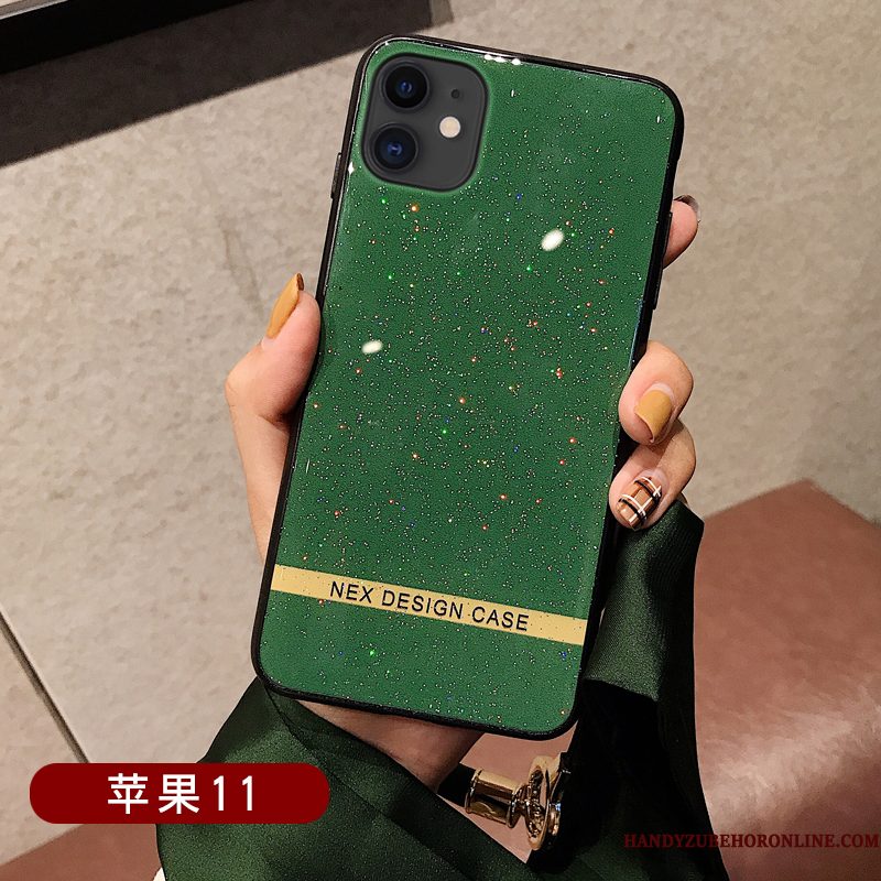 Hoesje iPhone 11 Siliconen Hangertelefoon, Hoes iPhone 11 Bescherming Purper