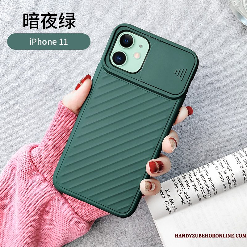 Hoesje iPhone 11 Siliconen Trendy Merktelefoon, Hoes iPhone 11 Zakken Nieuw Anti-fall