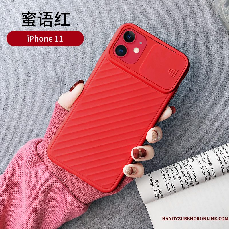 Hoesje iPhone 11 Siliconen Trendy Merktelefoon, Hoes iPhone 11 Zakken Nieuw Anti-fall