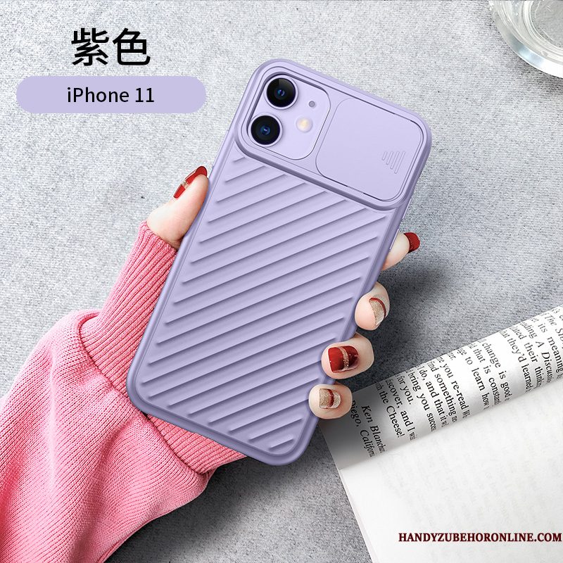 Hoesje iPhone 11 Siliconen Trendy Merktelefoon, Hoes iPhone 11 Zakken Nieuw Anti-fall