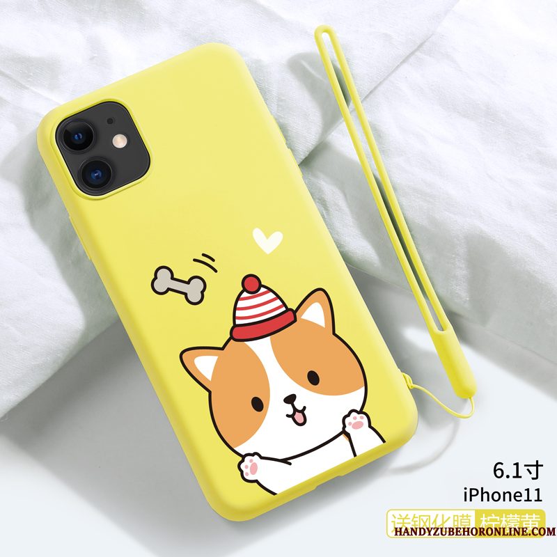 Hoesje iPhone 11 Spotprent Hanger Dun, Hoes iPhone 11 Zacht Trendy Merktelefoon