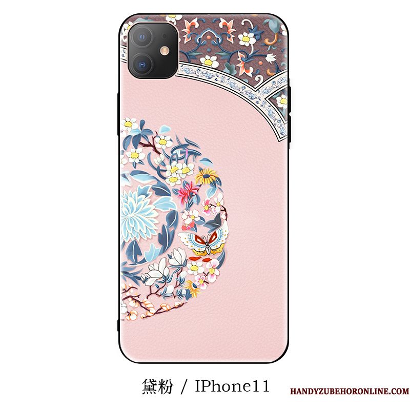 Hoesje iPhone 11 Zacht Anti-fall Hanger, Hoes iPhone 11 Zakken Schrobbentelefoon