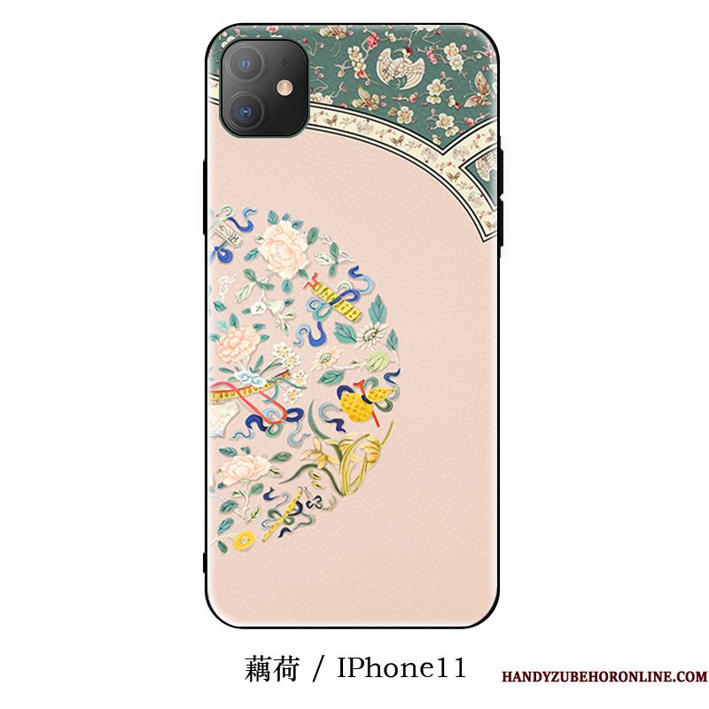 Hoesje iPhone 11 Zacht Anti-fall Hanger, Hoes iPhone 11 Zakken Schrobbentelefoon