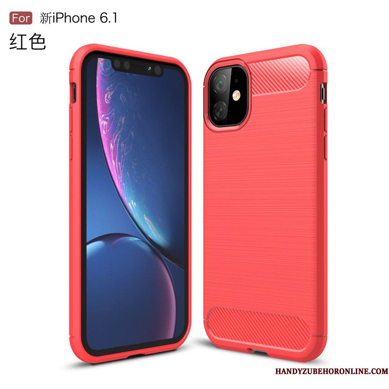 Hoesje iPhone 11 Zacht Bedrijf Antislip, Hoes iPhone 11 Bescherming Telefoon Zijde