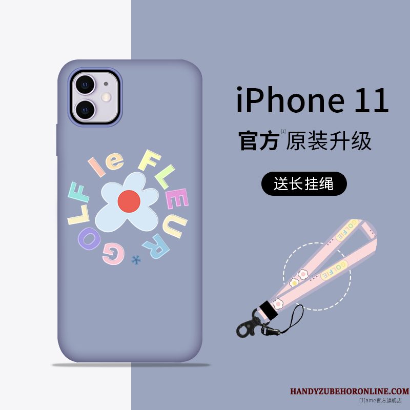 Hoesje iPhone 11 Zacht Hanger Anti-fall, Hoes iPhone 11 Siliconen Roze Nieuw