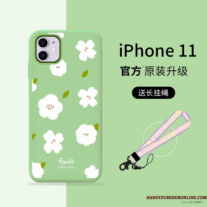 Hoesje iPhone 11 Zacht Hanger Anti-fall, Hoes iPhone 11 Siliconen Roze Nieuw