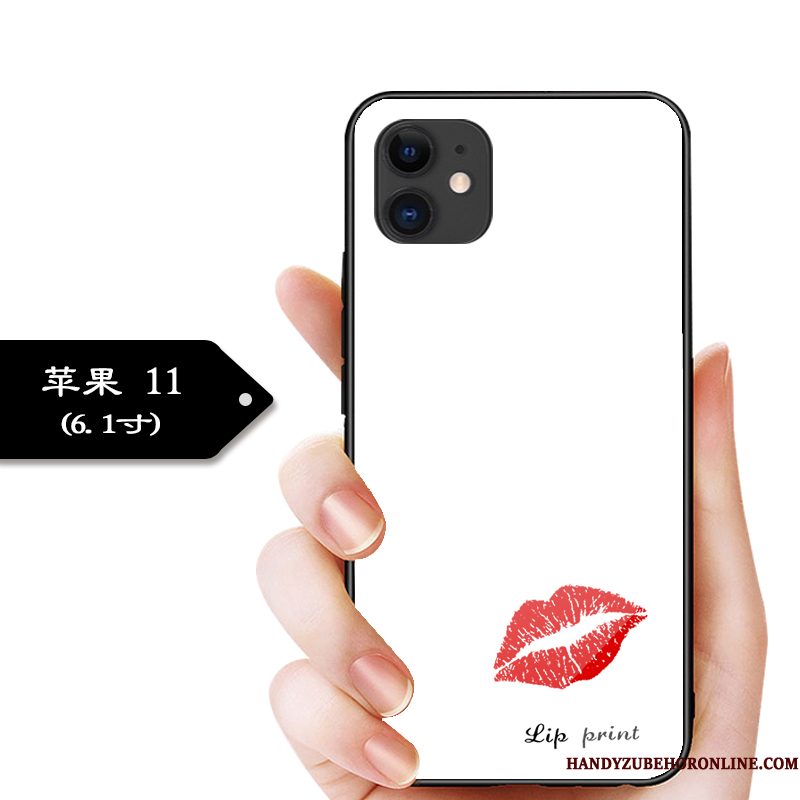 Hoesje iPhone 11 Zacht Telefoon Zwart, Hoes iPhone 11 Zakken Trend Glas