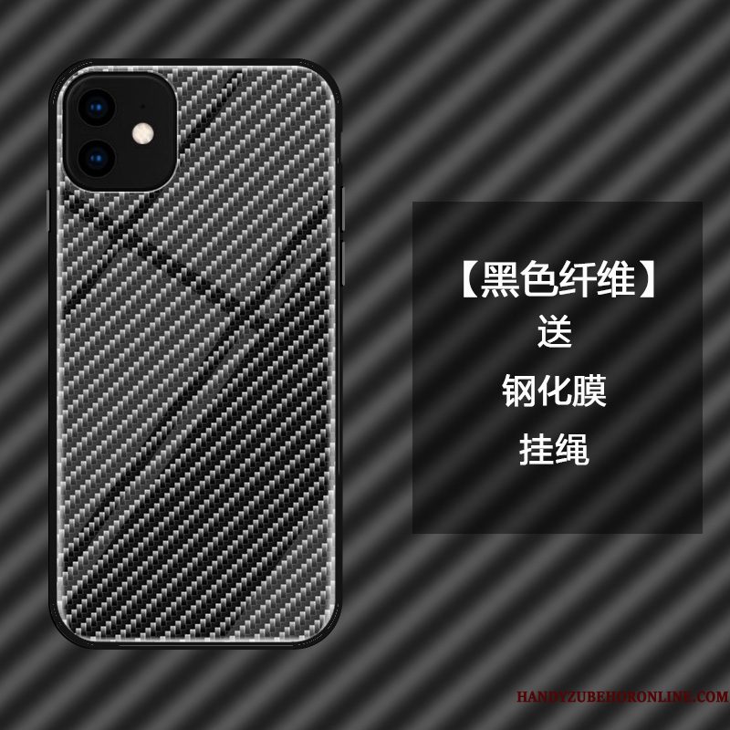 Hoesje iPhone 11 Zakken Fiber Glas, Hoes iPhone 11 Bescherming Roodtelefoon
