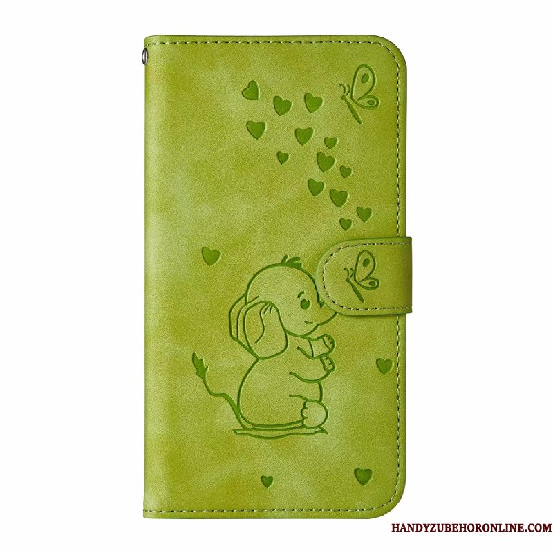 Hoesje iPhone 12 Leer Mooietelefoon, Hoes iPhone 12 Folio Blauw Mini