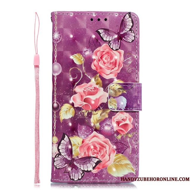 Hoesje iPhone 12 Mini Folio Anti-fall Roze, Hoes iPhone 12 Mini Siliconen