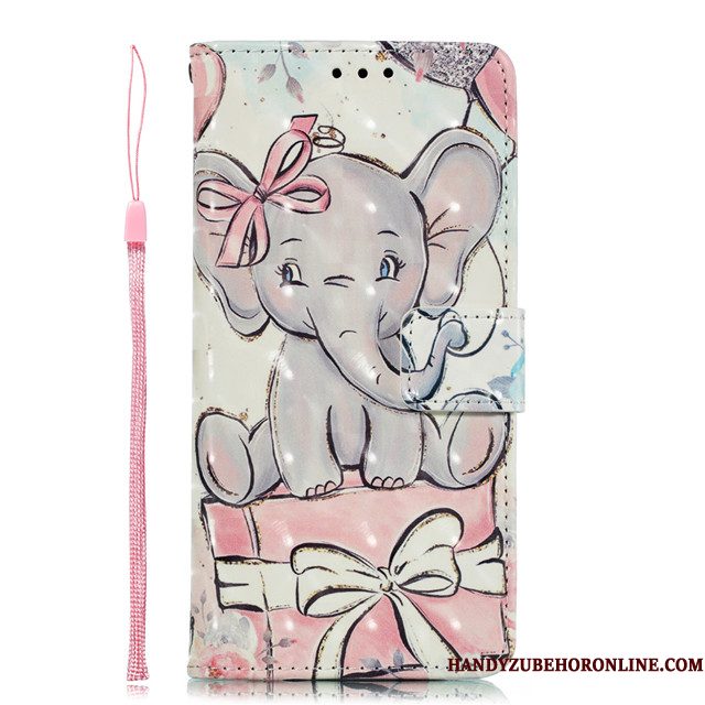 Hoesje iPhone 12 Mini Folio Anti-fall Roze, Hoes iPhone 12 Mini Siliconen