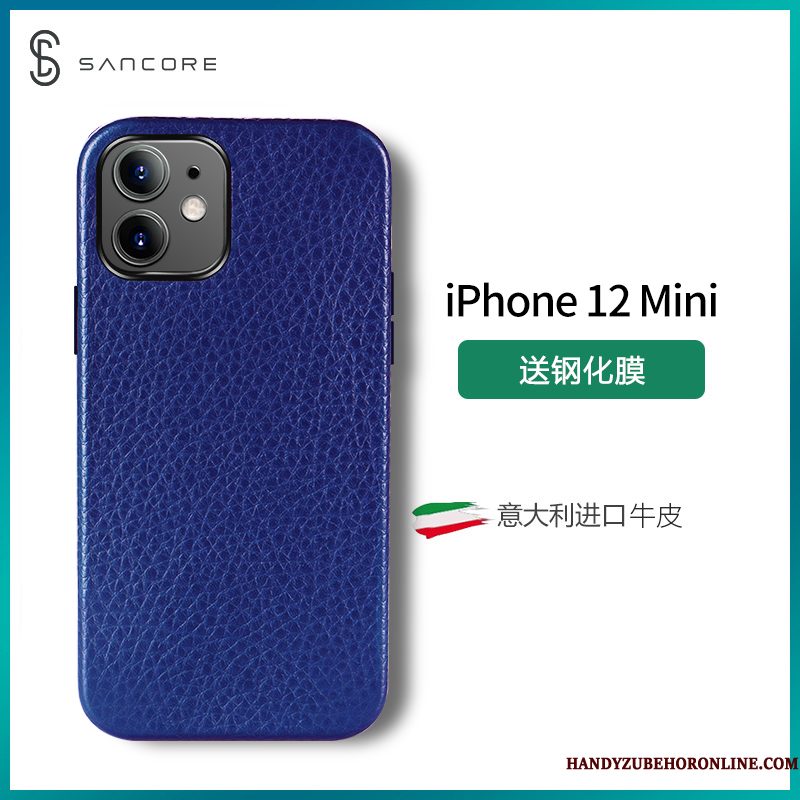 Hoesje iPhone 12 Mini Zakken Trendtelefoon, Hoes iPhone 12 Mini Bescherming Koe Purper