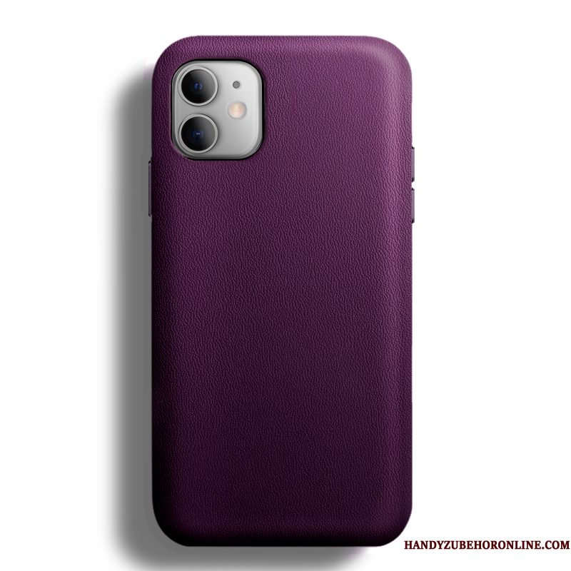 Hoesje iPhone 12 Mini Zakken Trendtelefoon, Hoes iPhone 12 Mini Bescherming Koe Purper