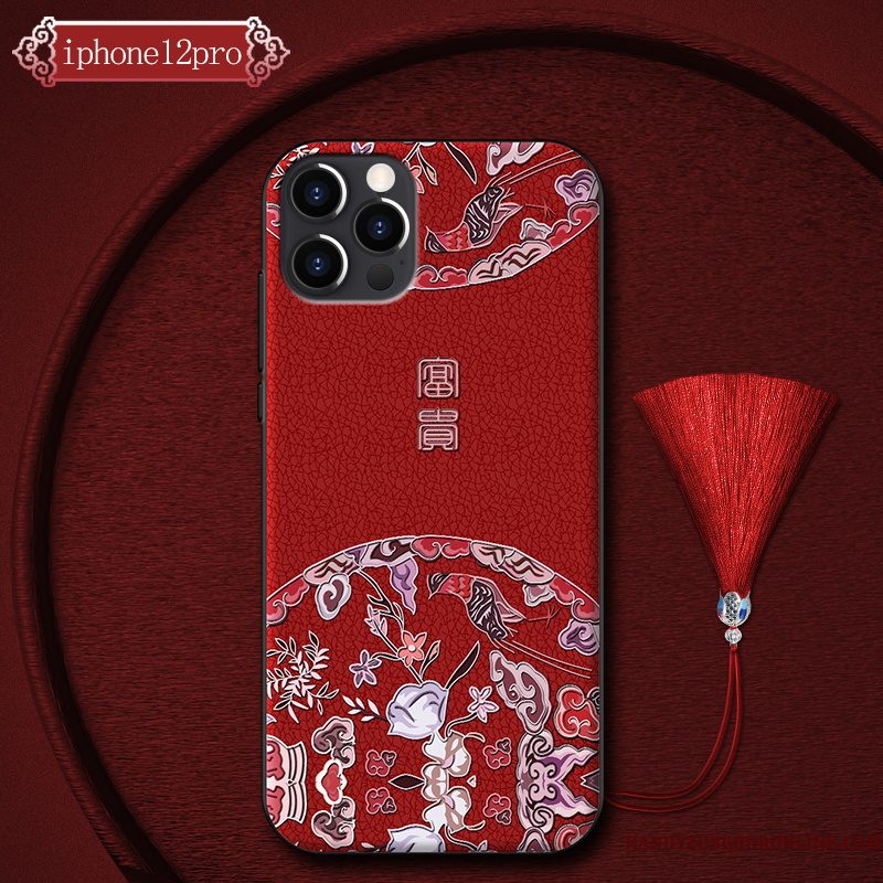 Hoesje iPhone 12 Pro Bescherming High End Groen, Hoes iPhone 12 Pro Scheppend Telefoon Trend
