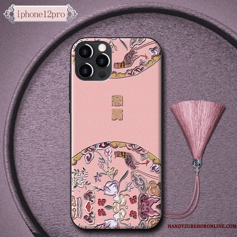 Hoesje iPhone 12 Pro Bescherming High End Groen, Hoes iPhone 12 Pro Scheppend Telefoon Trend