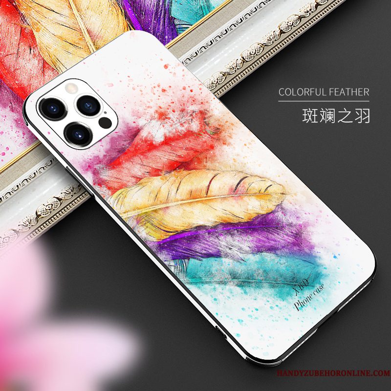 Hoesje iPhone 12 Pro Max Zakken High End Anti-fall, Hoes iPhone 12 Pro Max Scheppend Mesh Roze