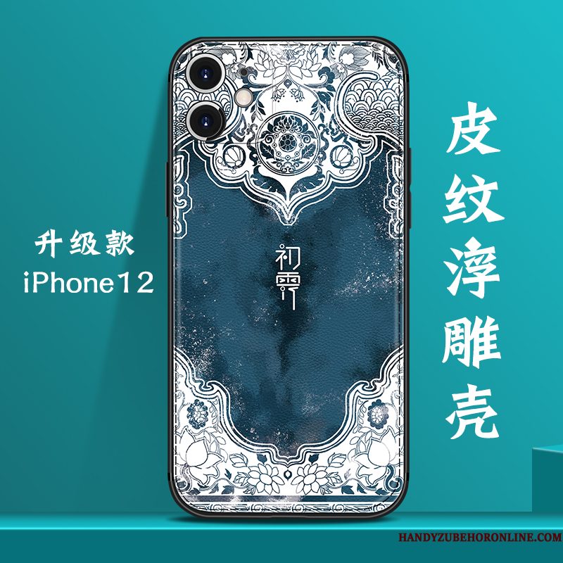 Hoesje iPhone 12 Scheppend Telefoon Trendy Merk, Hoes iPhone 12 Zakken Persoonlijk Chinese Stijl