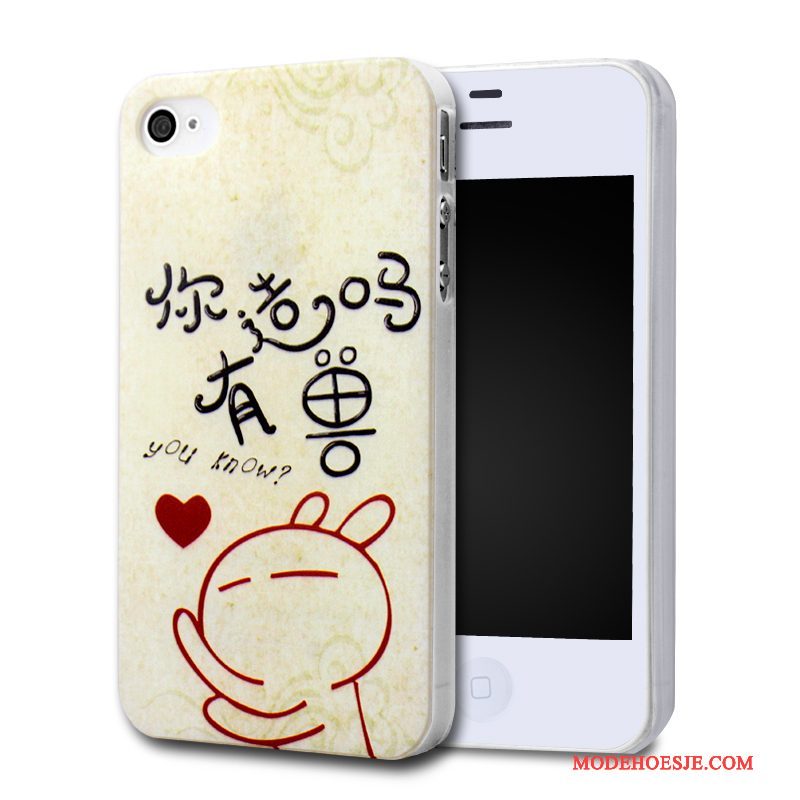 Hoesje iPhone 4/4s Geschilderd Telefoon Hard, Hoes iPhone 4/4s Kleur Persoonlijk