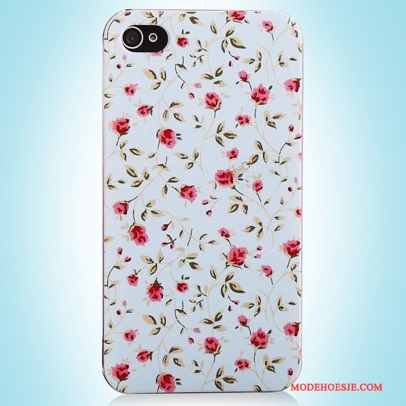 Hoesje iPhone 4/4s Geschilderd Telefoon Roze, Hoes iPhone 4/4s Vintage Eenvoudige