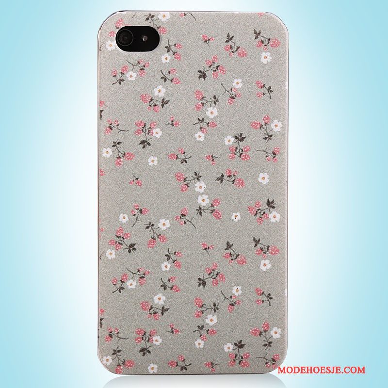 Hoesje iPhone 4/4s Geschilderd Telefoon Roze, Hoes iPhone 4/4s Vintage Eenvoudige