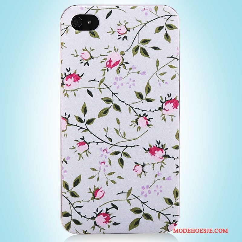 Hoesje iPhone 4/4s Geschilderd Telefoon Roze, Hoes iPhone 4/4s Vintage Eenvoudige