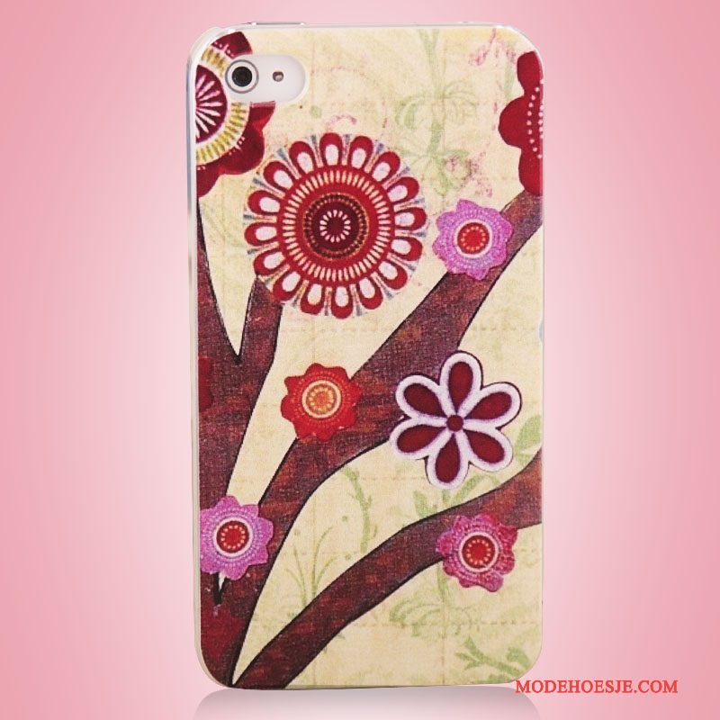 Hoesje iPhone 4/4s Kleur Boom Blauw, Hoes iPhone 4/4s Bescherming Telefoon Kunst