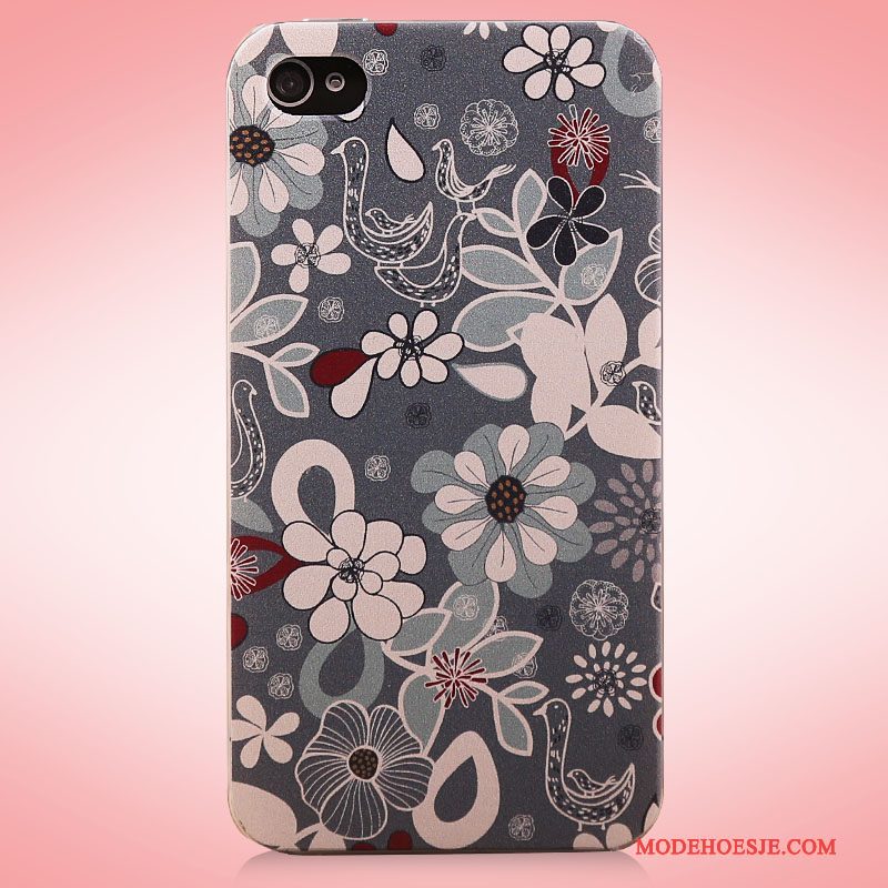 Hoesje iPhone 4/4s Kleur Dun Hard, Hoes iPhone 4/4s Spotprent Achterkleptelefoon