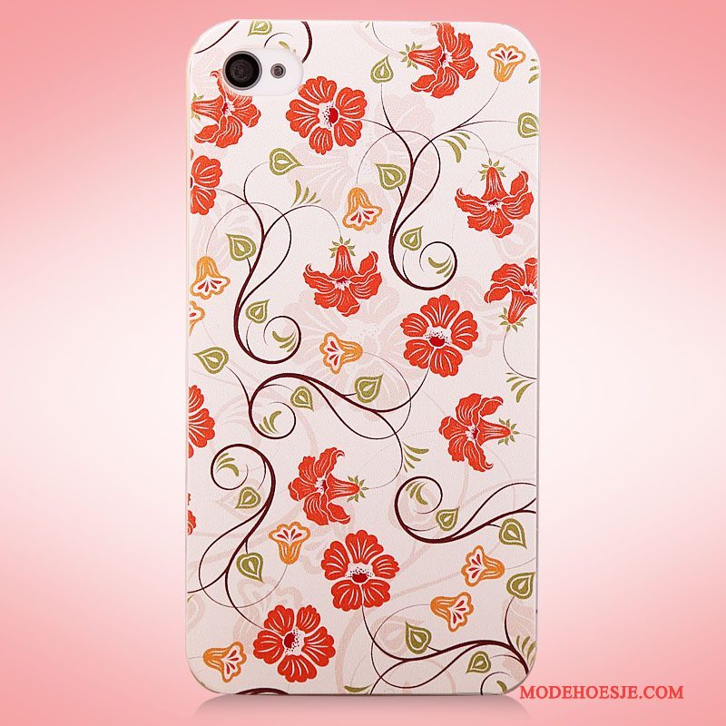 Hoesje iPhone 4/4s Kleur Dun Hard, Hoes iPhone 4/4s Spotprent Achterkleptelefoon