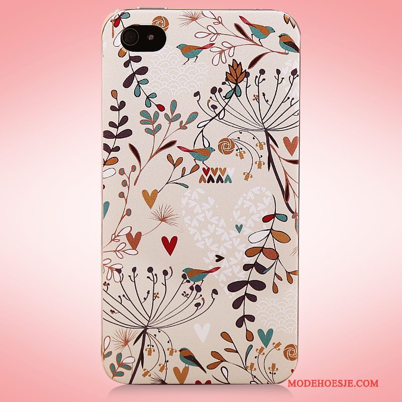 Hoesje iPhone 4/4s Kleur Dun Hard, Hoes iPhone 4/4s Spotprent Achterkleptelefoon