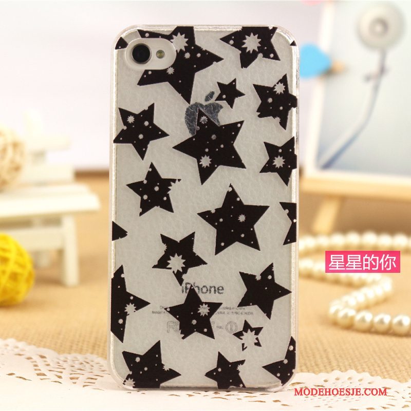 Hoesje iPhone 4/4s Leer Lichte En Dun Patroon, Hoes iPhone 4/4s Geschilderd Telefoon