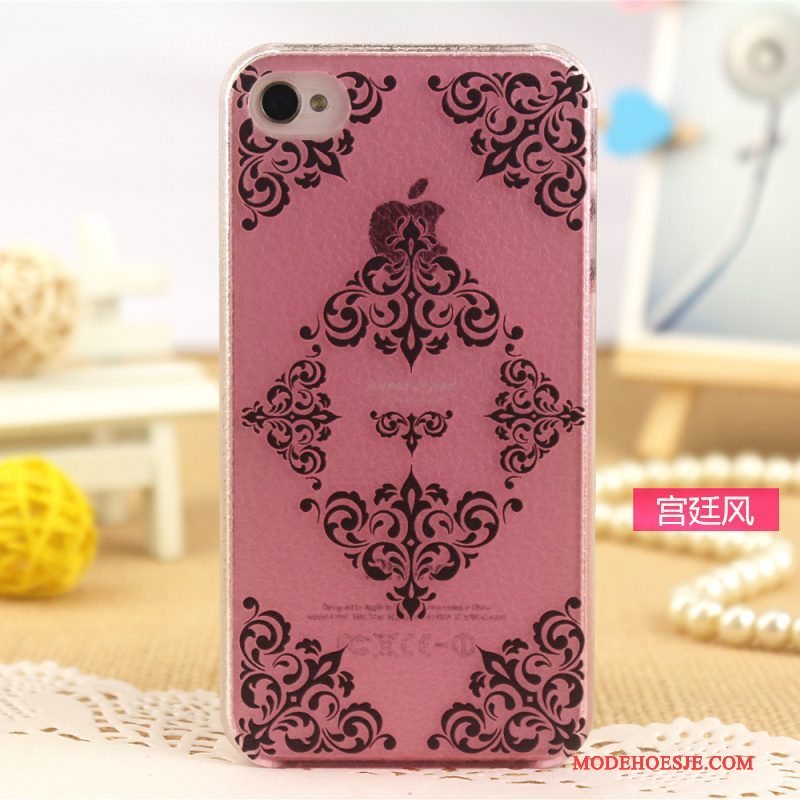 Hoesje iPhone 4/4s Leer Lichte En Dun Patroon, Hoes iPhone 4/4s Geschilderd Telefoon