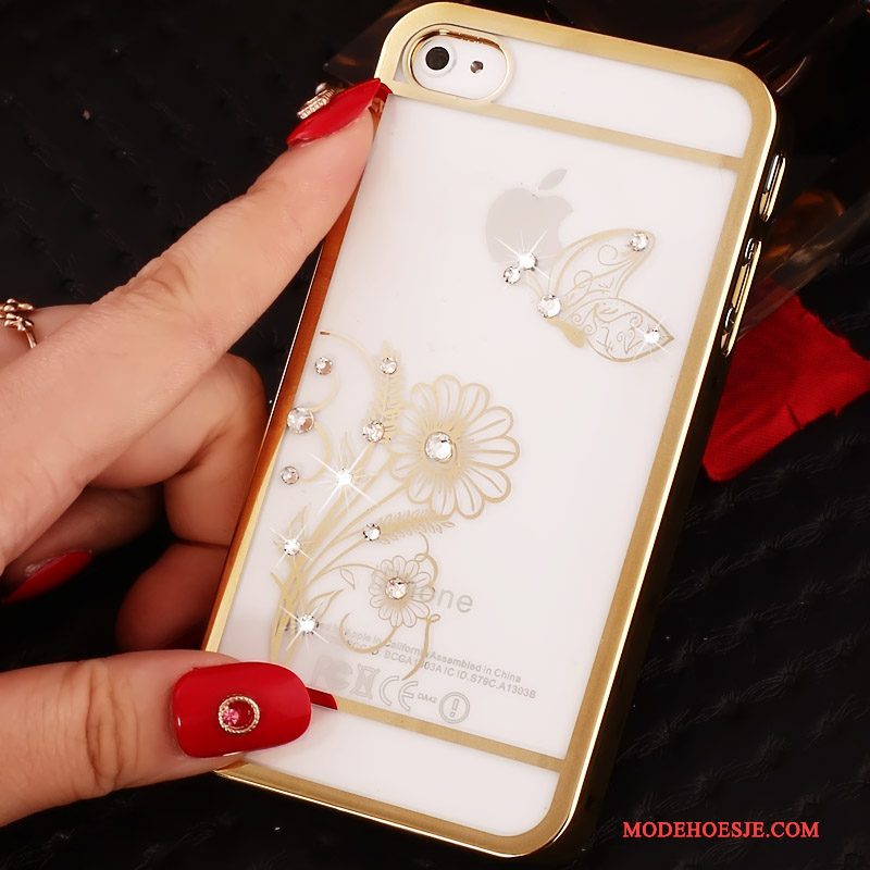 Hoesje iPhone 4/4s Spotprent Hardtelefoon, Hoes iPhone 4/4s Bescherming Goud