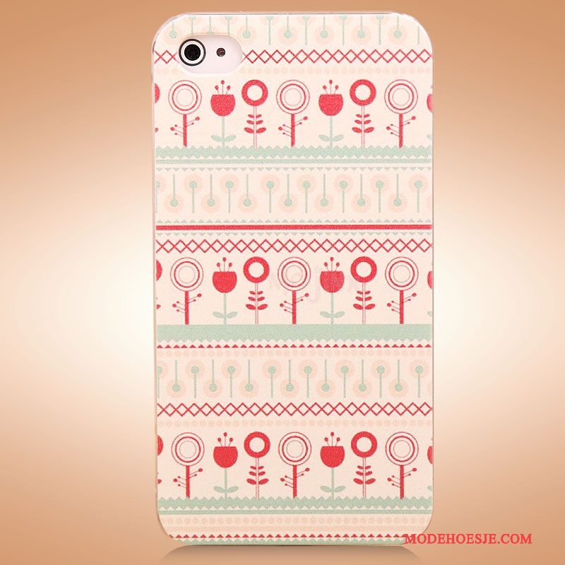 Hoesje iPhone 4/4s Spotprent Zwart Trend, Hoes iPhone 4/4s Bescherming Mooie Nieuw